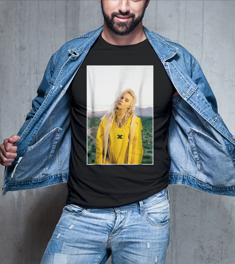 Billie Eilish Yellow Outfit Desert Photo T-Shirt