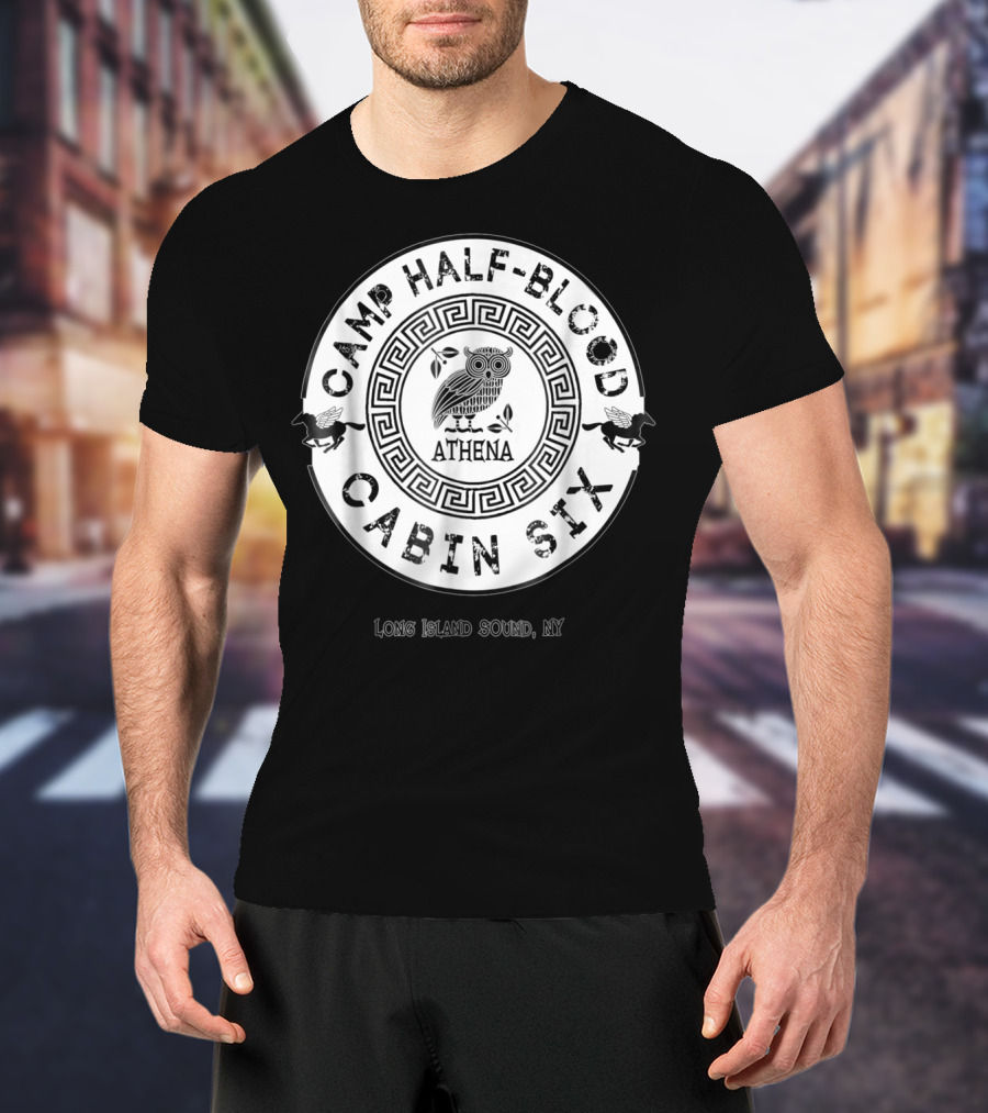 Camp Half-Blood Cabin Six Athena Long Island Sound NY T-Shirt
