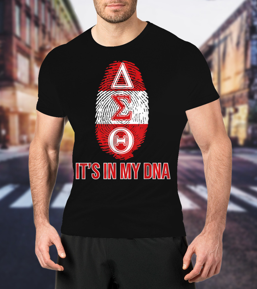 Delta Sigma Theta It's In My DNA Fingerprint T-Shirt