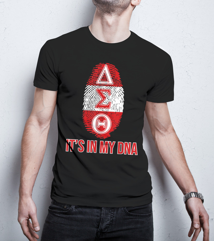 Delta Sigma Theta It's In My DNA Fingerprint T-Shirt