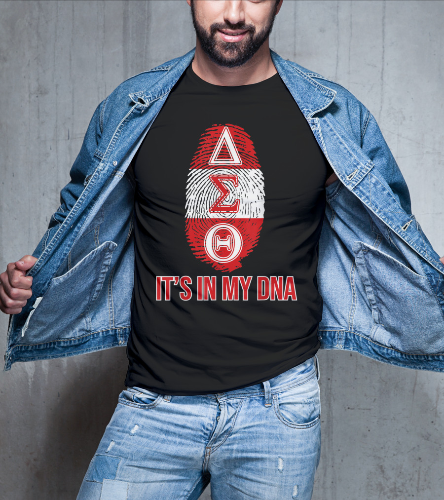 Delta Sigma Theta It's In My DNA Fingerprint T-Shirt
