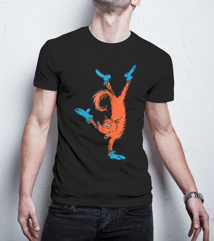 Dr Seuss Fox In Socks Performing Handstand T-Shirt