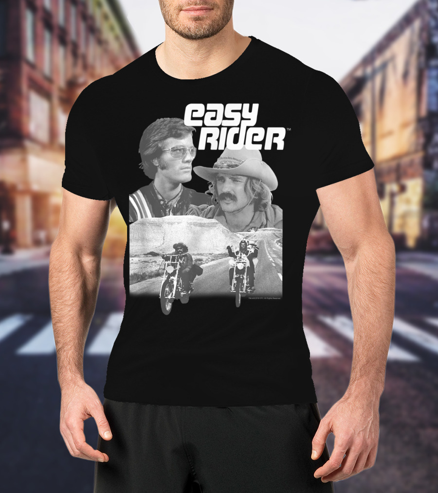 Easy Rider Fonda Hopper Motorcycles Road Adventure T-Shirt