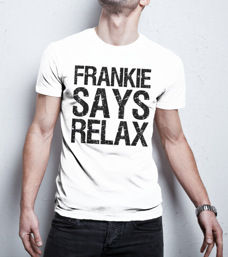 Frankie Says Relax Text T-Shirt