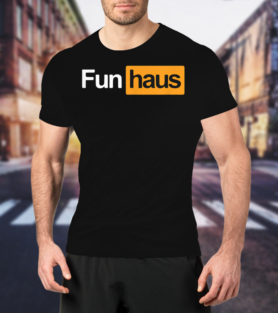 Funhaus Black And Orange T-Shirt