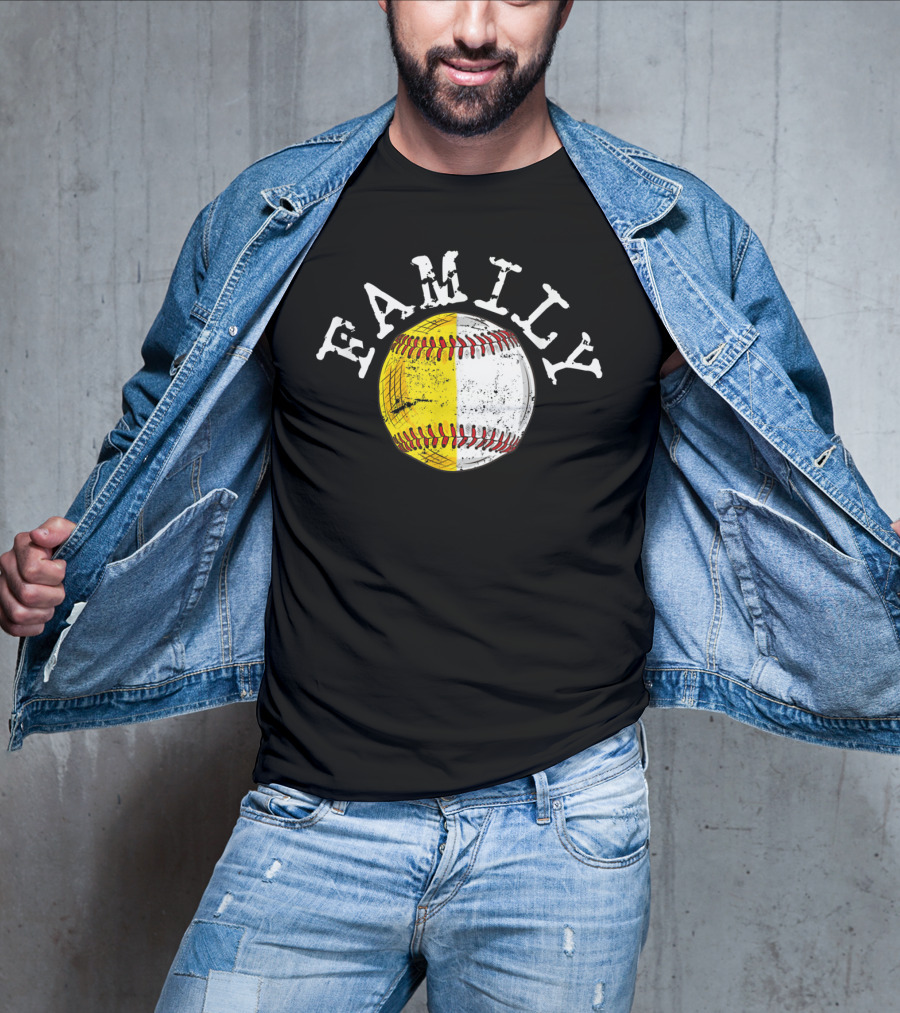 Family Funny Baseball Softball T-Shirt