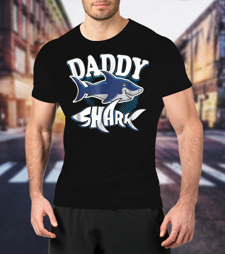 Daddy Shark Funny Daddy Shark T-Shirt