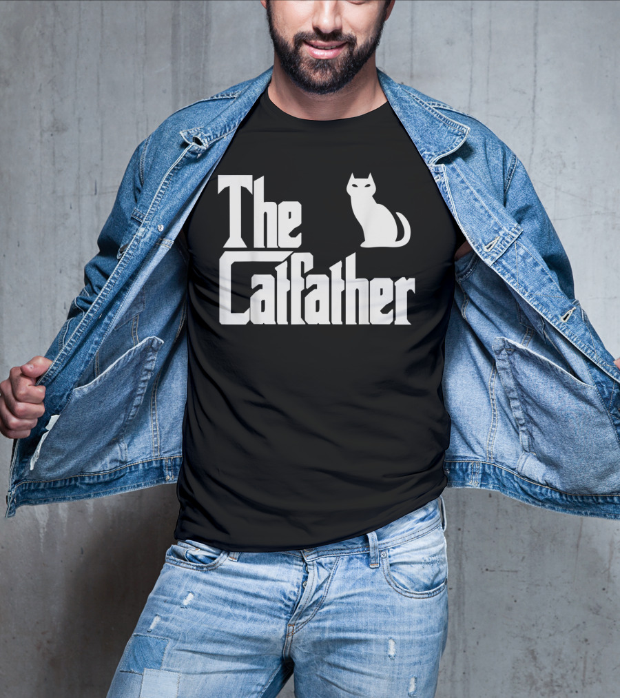 The Catfather Funny Cat Dad Pet Owner T-Shirt