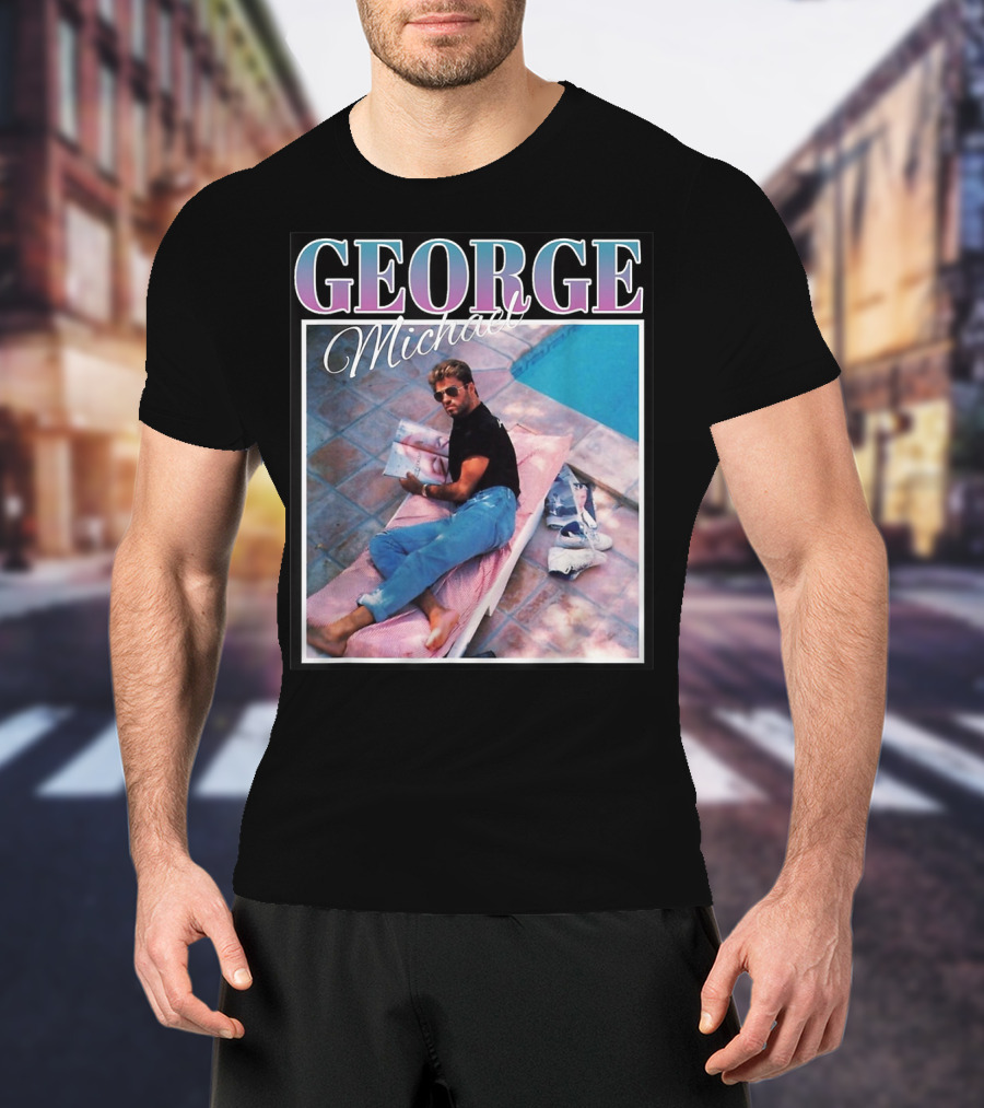 GEORGE Michael Poolside Style T-Shirt