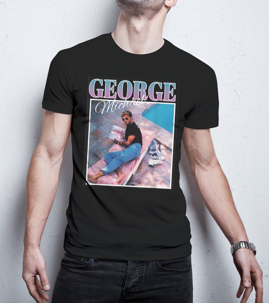 GEORGE Michael Poolside Style T-Shirt