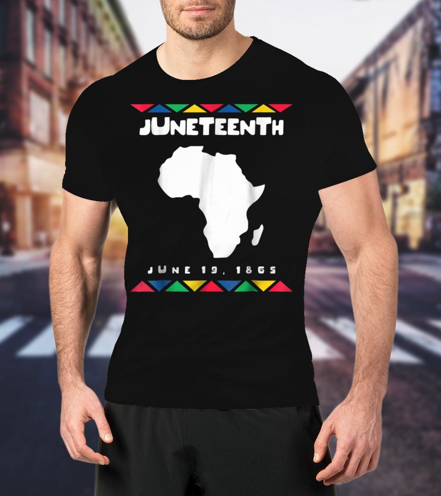 Juneteenth June 19 1865 Africa Map Emancipation Day T-Shirt