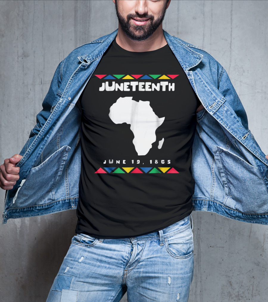 Juneteenth June 19 1865 Africa Map Emancipation Day T-Shirt
