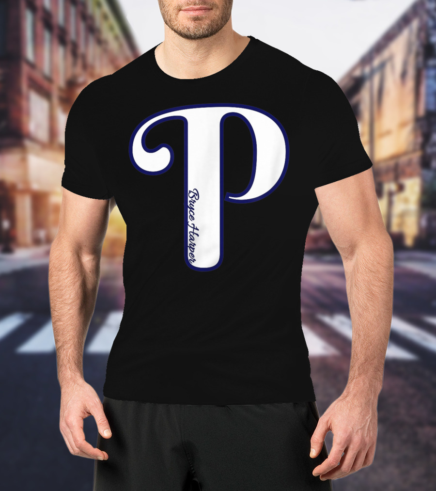 Bryce Harper Philadelphia Baseball Logo P T-Shirt