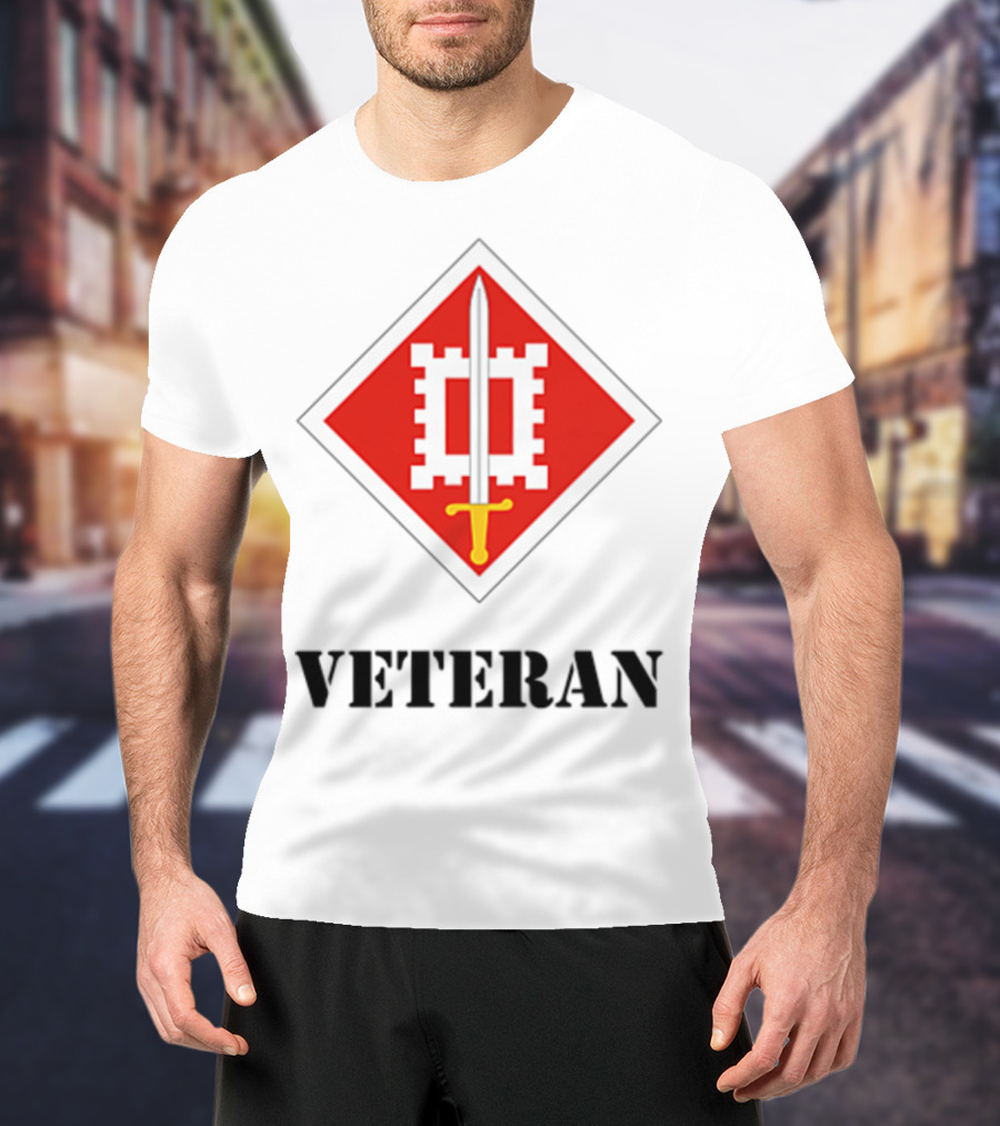 18th Engineer Brigade Veteran Sword Emblem T-Shirt
