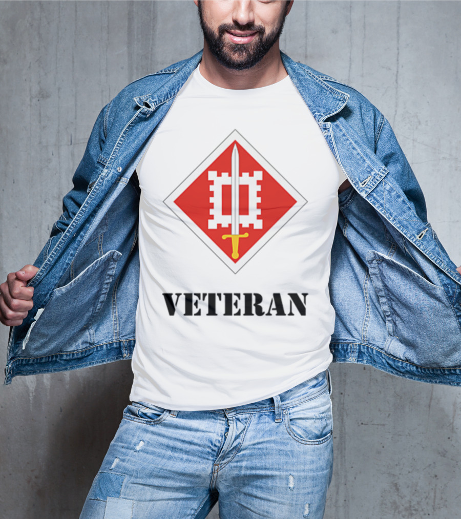 18th Engineer Brigade Veteran Sword Emblem T-Shirt