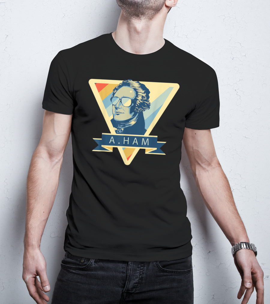 Alexander Hamilton A Ham Triangle Sunglasses Motif T-Shirt