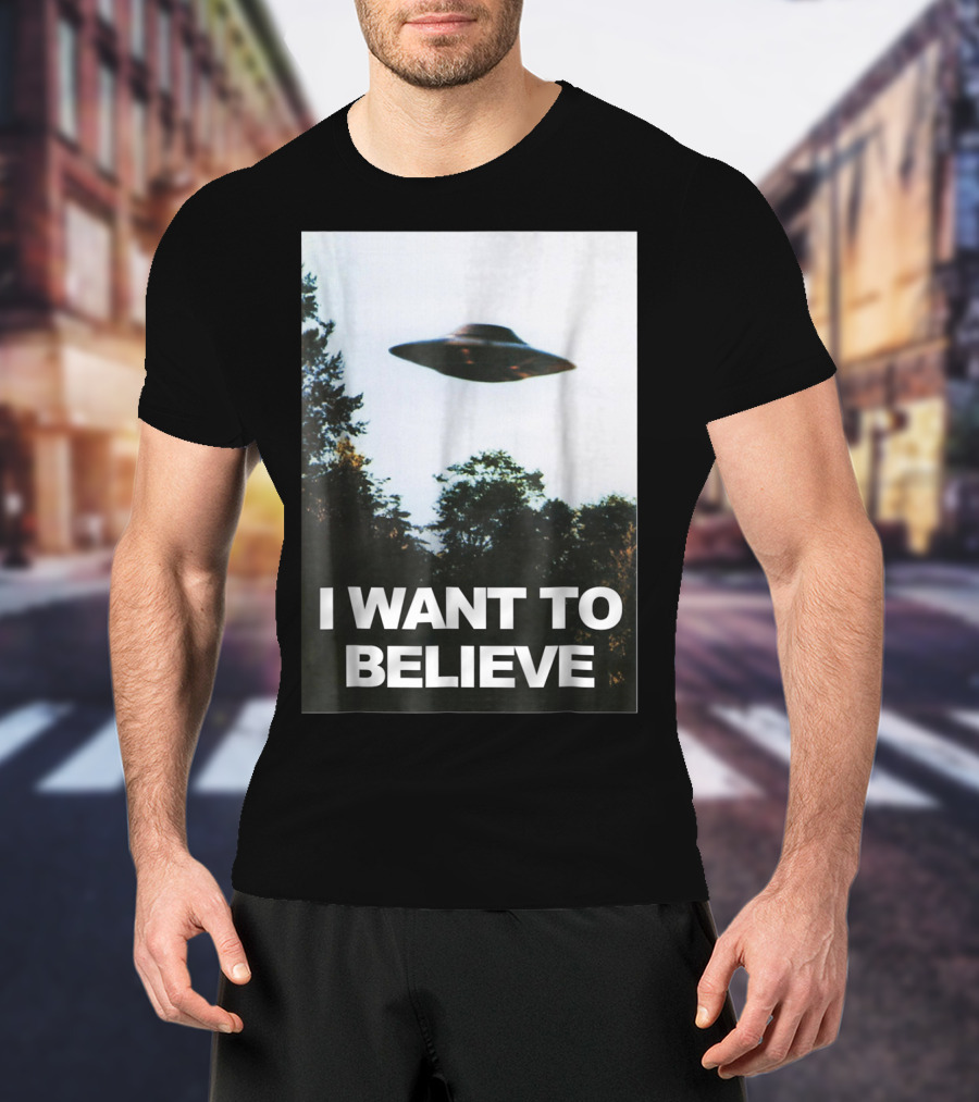 Alien UFO Hunter I Want To Believe T-Shirt