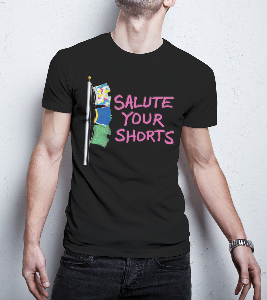 Salute Your Shorts Nickelodeon Flagpole Boxer Shorts Iconic 90s T-Shirt
