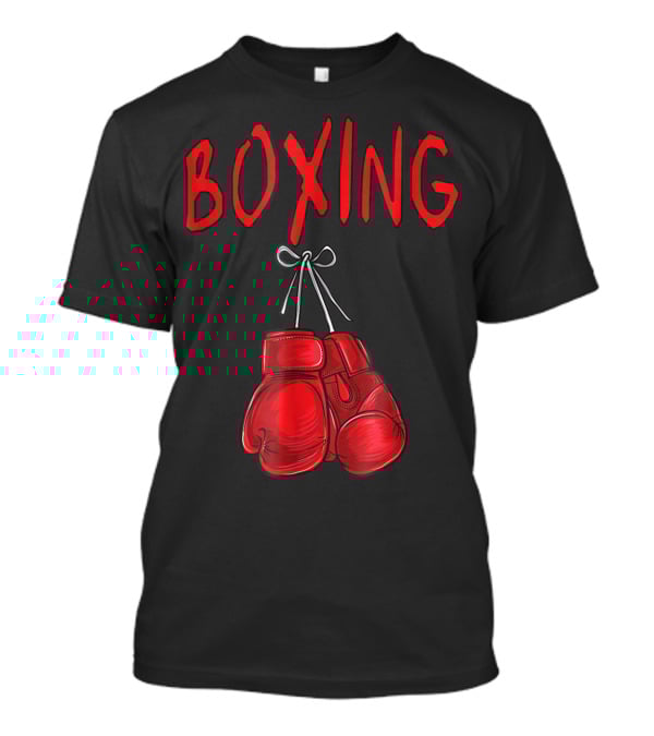 Boxing Red Gloves Training Gym Costume Boxer Iconic Red Gloves T-Shirt