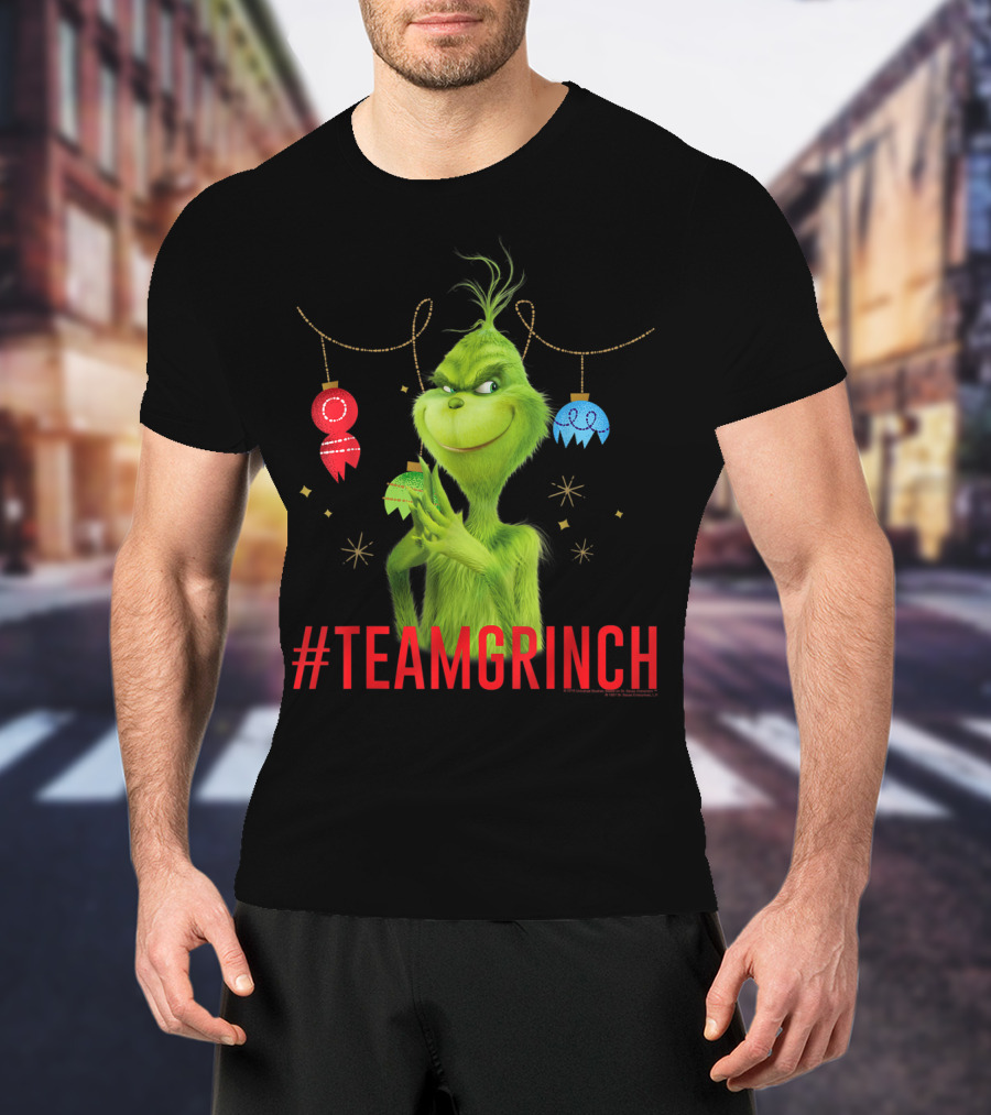 Dr. Seuss The Grinch #TeamGrinch Christmas Ornaments T-Shirt