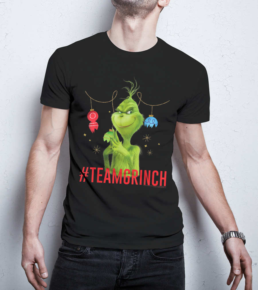 Dr. Seuss The Grinch #TeamGrinch Christmas Ornaments T-Shirt