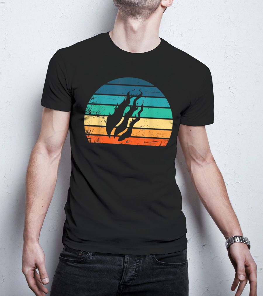 Fire Nation Sunset Flames Gamer Vibes T-Shirt
