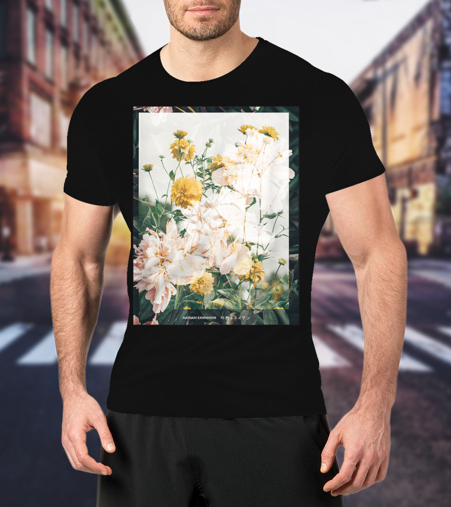 Aesthetic Floral Nathan Kawanishi Streetwear Fashion Grap T-Shirt