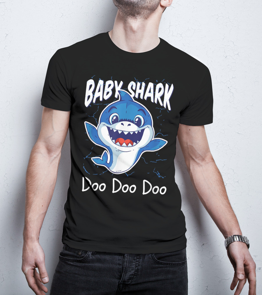 Baby Shark Doo Doo Doo Kids Birthday Party Girl T-Shirt