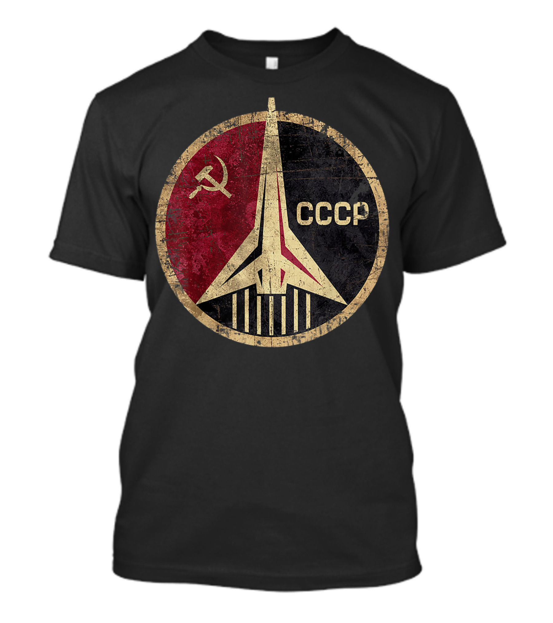CCCP Original Russia Space Program Emblem With Hammer And Sickle T-Shirt