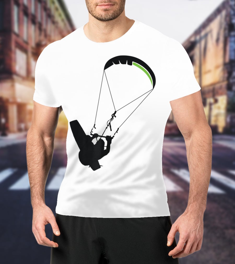 Cool Kitesurfing I Kitesurf Silhouette Adventure T-Shirt