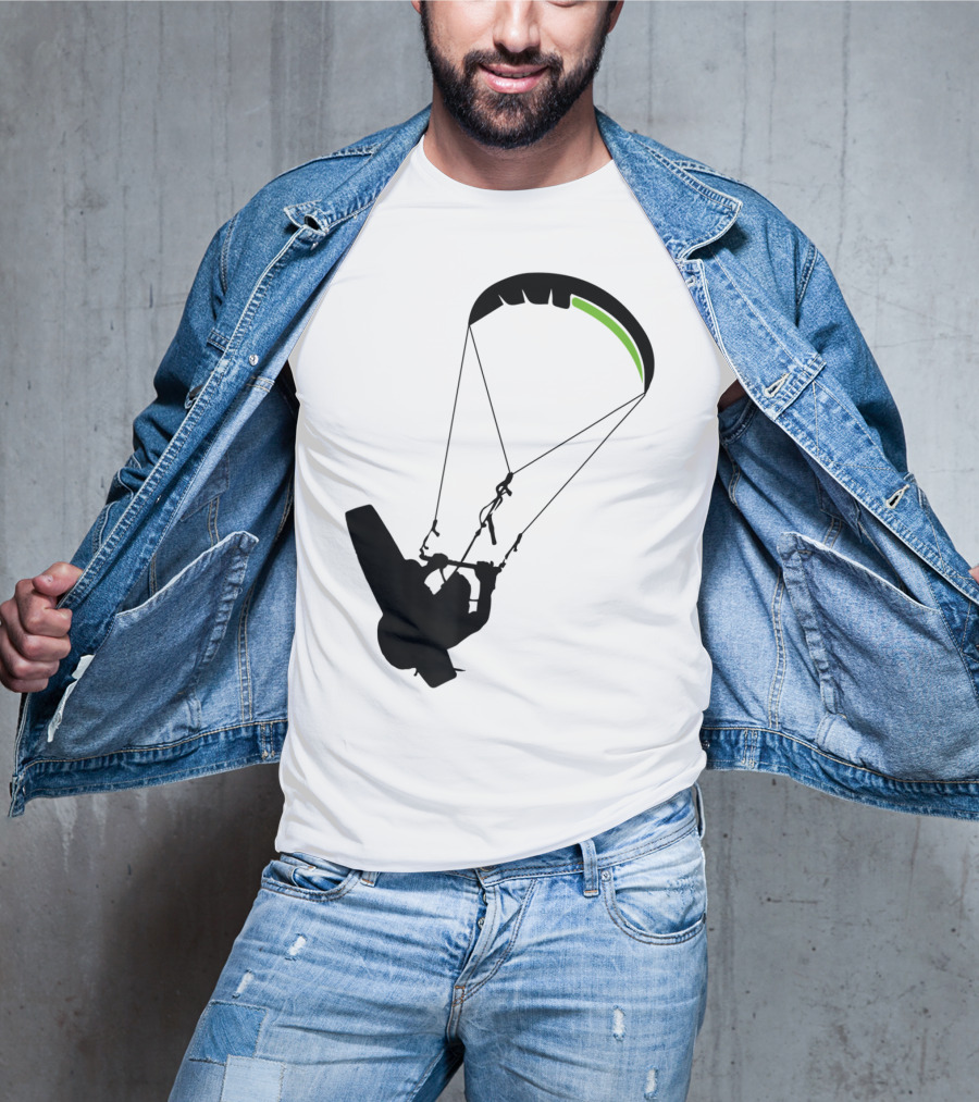 Cool Kitesurfing I Kitesurf Silhouette Adventure T-Shirt
