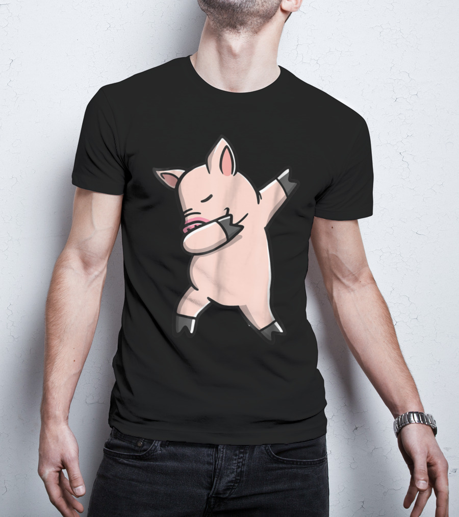 Dabbing Piggy Piglet Youth Gesture T-Shirt