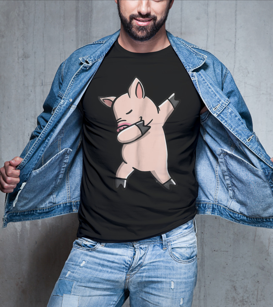 Dabbing Piggy Piglet Youth Gesture T-Shirt