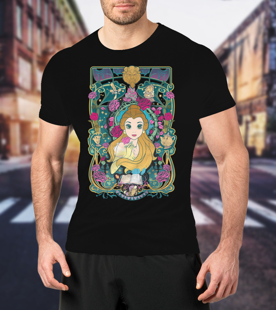 Belle Disney Beauty And The Beast Rose Enchantment T-Shirt