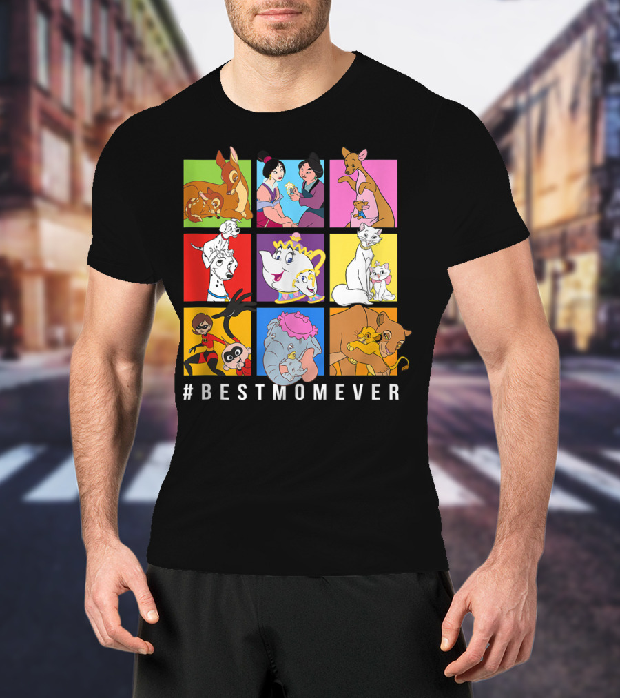 Disney Mother's Day Tank Top #BestMomEver Featuring Dumbo Mulan Bambi Lion King Aristocats T-Shirt