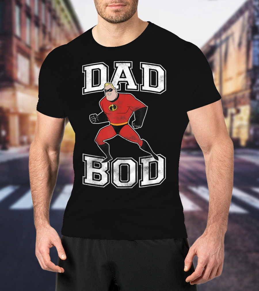 Disney Pixar Incredibles Dad Bod Mr Incredible T-Shirt