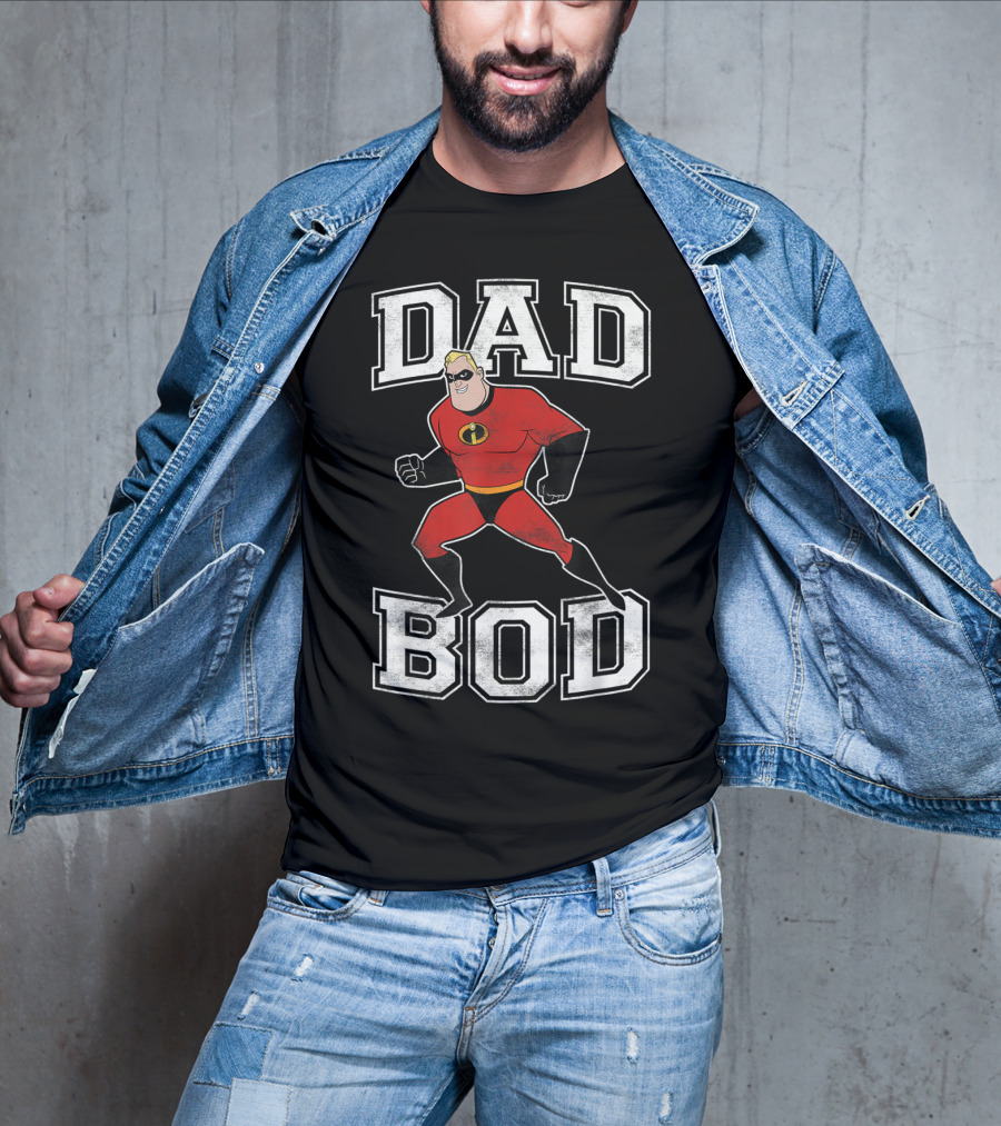 Disney Pixar Incredibles Dad Bod Mr Incredible T-Shirt