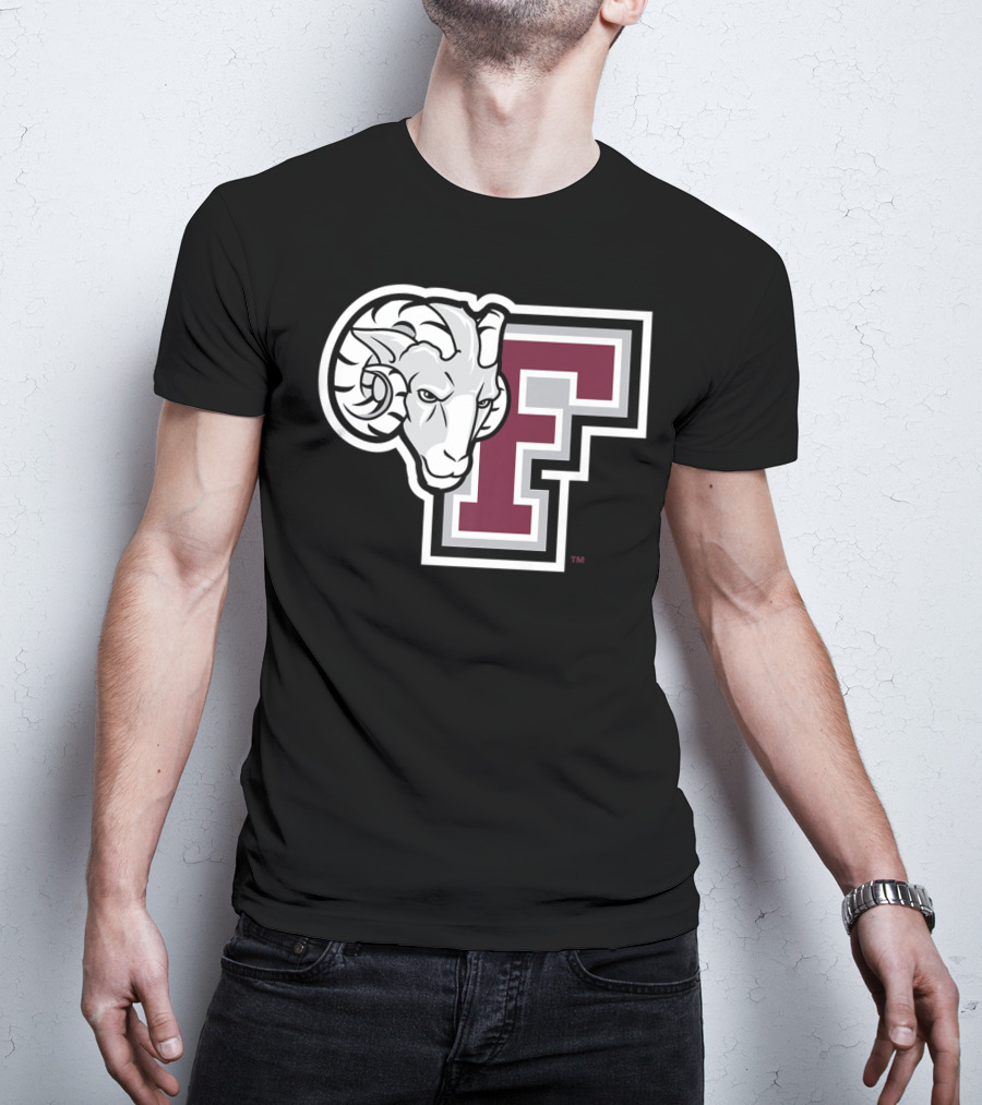 Fordham Rams NCAA College Logo Large F With Ram T-Shirt