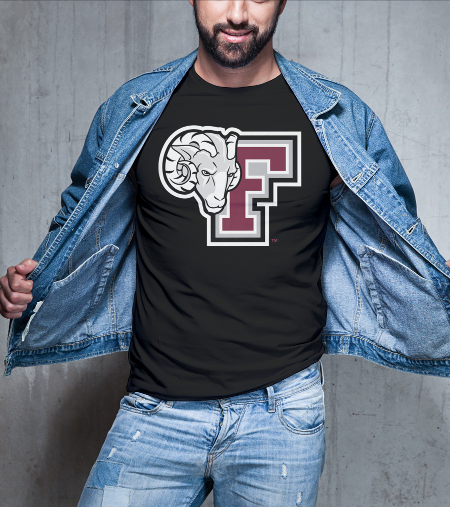 Fordham Rams NCAA College Logo Large F With Ram T-Shirt