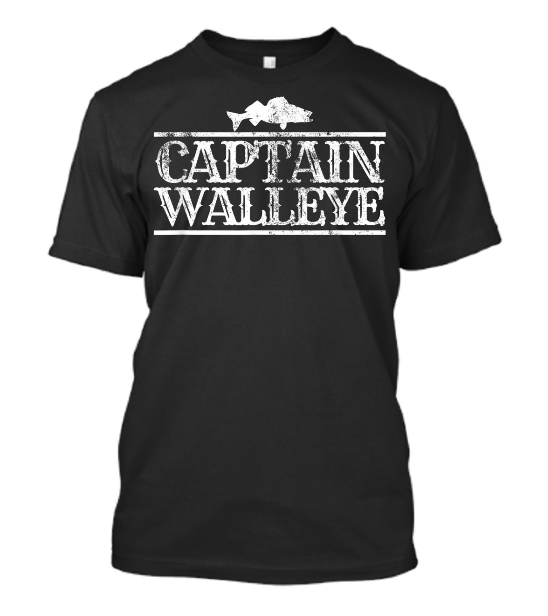Captain Walleye Fishing Fisherman T-Shirt