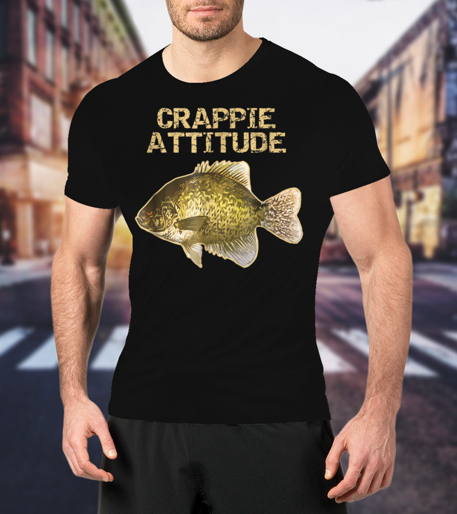 Crappie Attitude Crappie Fishing T-Shirt