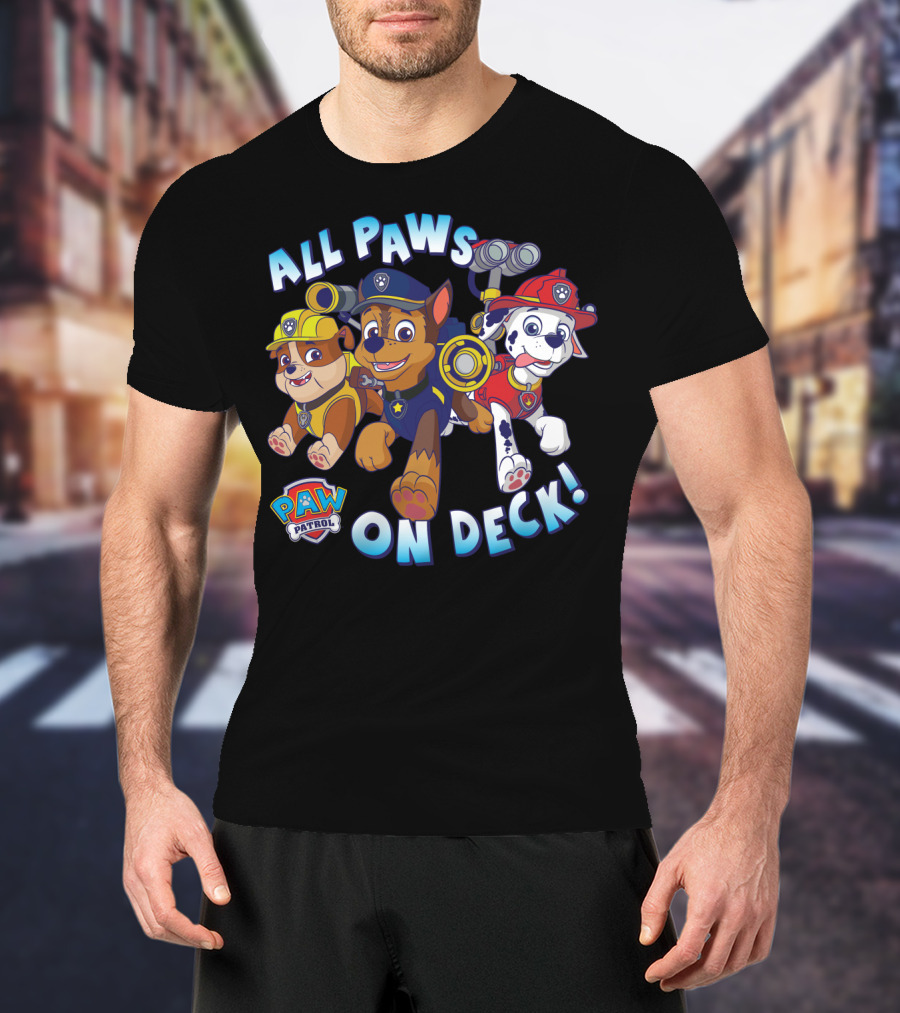 Paw Patrol All Paws On Deck Kids Group T-Shirt