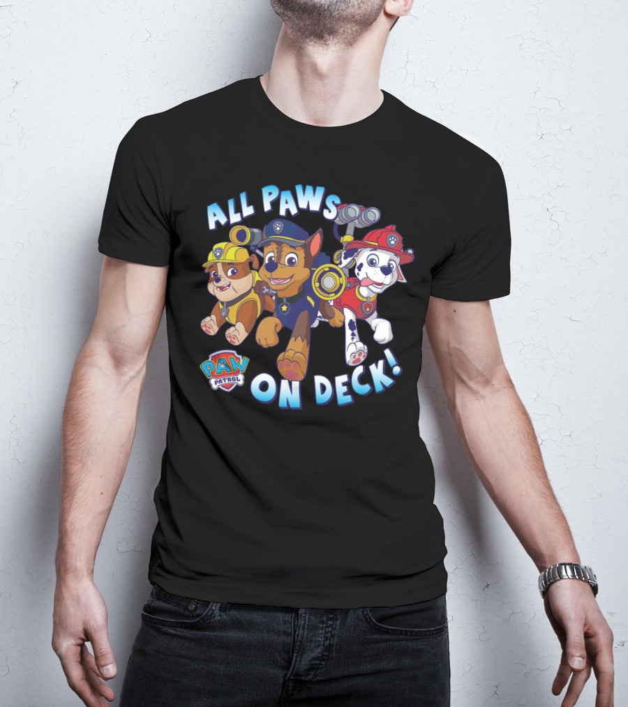 Paw Patrol All Paws On Deck Kids Group T-Shirt
