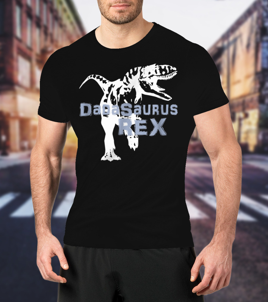 Father Son DaDaSaurus Rex Dinosaur Matching T-Shirt