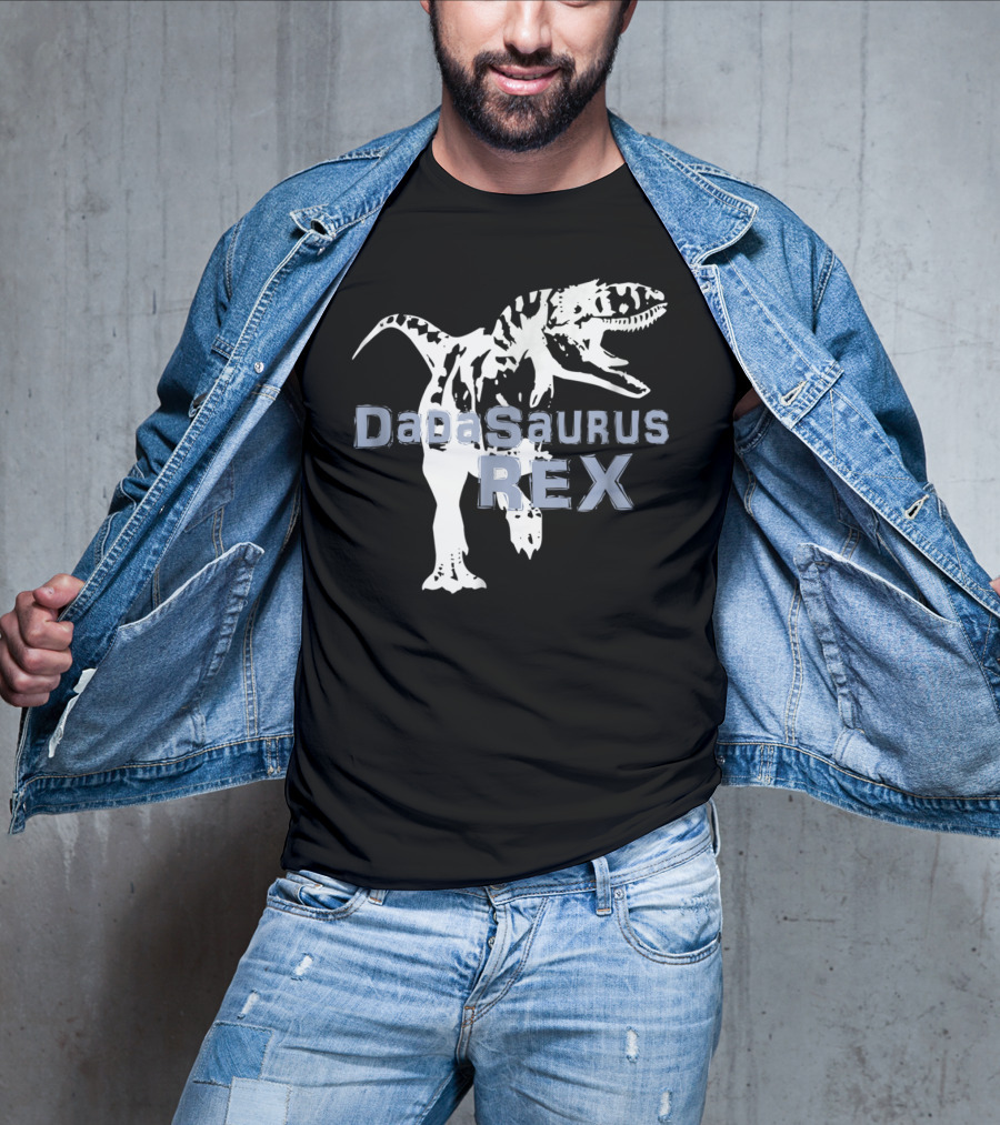 Father Son DaDaSaurus Rex Dinosaur Matching T-Shirt