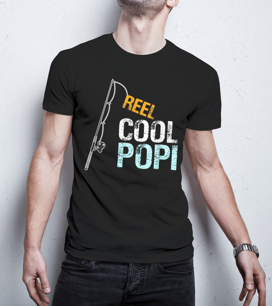 Reel Cool Popi Mens Graphic From Granddaughte T-Shirt