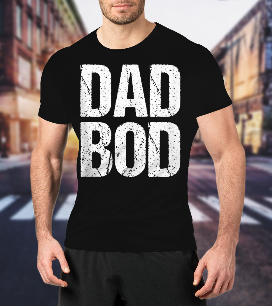 Dad Bod Mens Funny Gym Workout Cheat Day T-Shirt