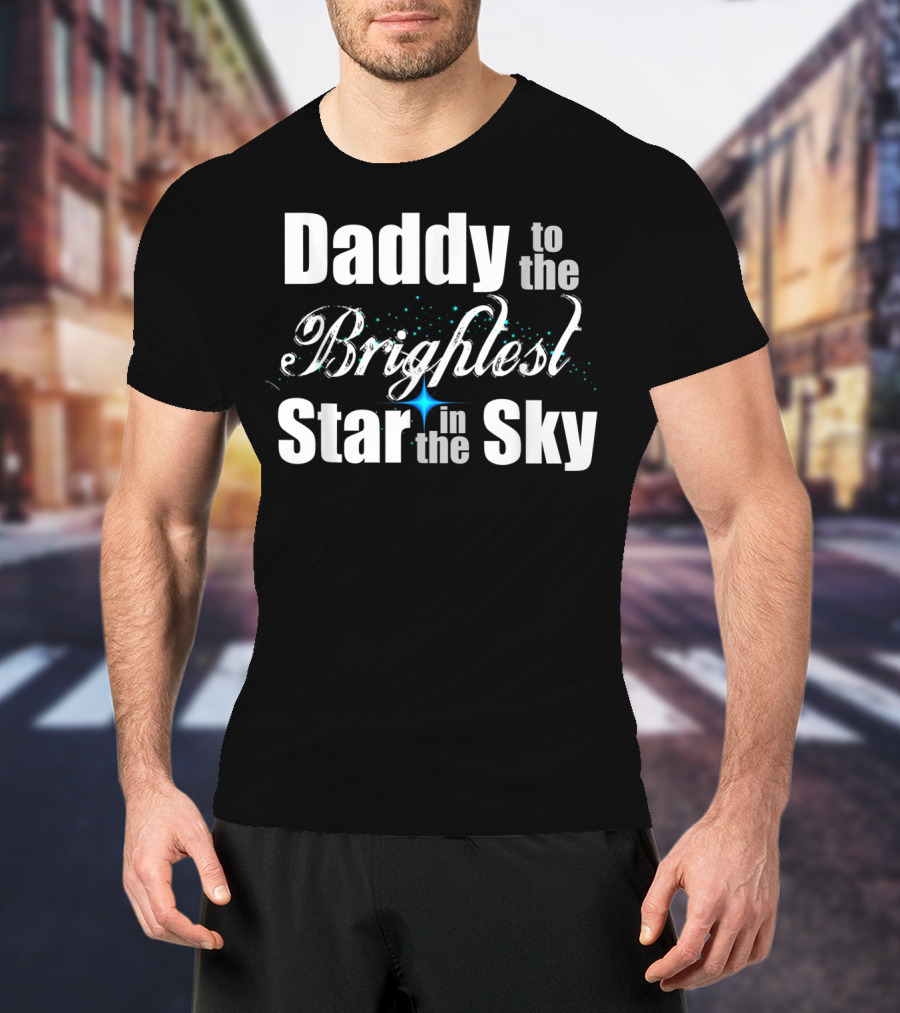 Daddy To The Brightest Star In The Sky Men's Father's Day Angel T-Shirt