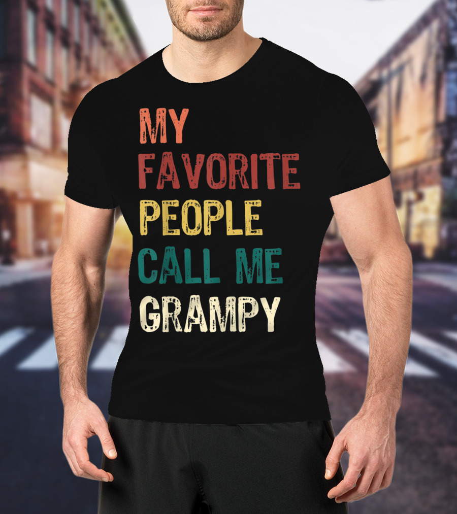 My Favorite People Call Me Grampy Vintage T-Shirt