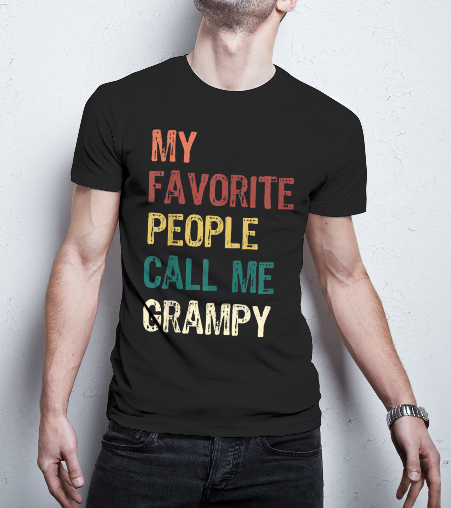 My Favorite People Call Me Grampy Vintage T-Shirt